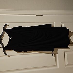 Black open shoulder dress